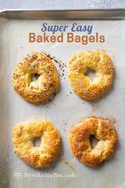 Easy Bagels Recipe Baked In Oven 3 Ingredient Bagel Recipe Recipe In 2020 Bagel Recipe Bagel Recipe Easy Bagel