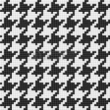 Houndstooth Pattern Seamless Illustration Tapestry