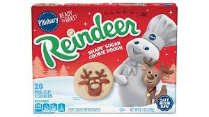 The cookies, which celebrate the 15th anniversary of elf, can be found at target and we definitely know buddy would approve of the cookies because we all know how much he loves sugar! Pillsbury Shape Reindeer Sugar Cookie Dough Pillsbury Com