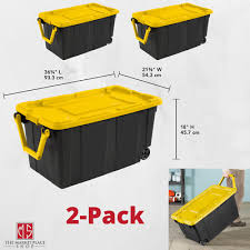 The clothing rack can be stored easily when not in use, making it a handy and useful choice specifications weight capacity: Heavy Duty Plastic Organizer 27 Gallon Tough Tote Box Storage Container Set Of 2 63 97 Picclick