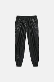 Pantaloni Zw Premium Jogger Faux Leather Dettaglio 39 95 Eur Nero 6840 041 The Jogger In Faux Leathe Jogging Pants Black Leather Jogging Pants Jogging Pants