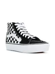 Black And White Checkered High Top Vans Men S Hi Tops Vans Shoes Women Checkered High Top Vans White High Top Vans