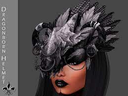 Dragonborn Helmet Dragon Born Headpiece Mask