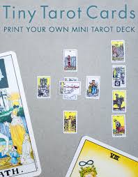 Drag and drop uploaded image files onto card fronts and backs. Printable Miniature Tarot Cards Bee S Knees Industries