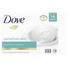 A moisturising bar and bath soap that leaves skin softer, smoother and healthier looking. Dove Beauty Bar Sensitive Skin 3 75 Oz 16 Ct Sam S Club