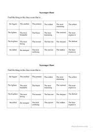 A virtual scavenger hunt is an online experience based on the traditional game that challenges players to find specified items or solve puzzles before the allotted time runs out. English Esl Scavenger Hunt Worksheets Most Downloaded 21 Results
