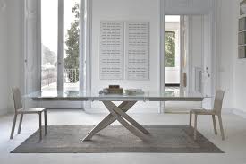 Bontempi Kcc Modern Extendable Dining Table Glass Dining Table Dining Table Design