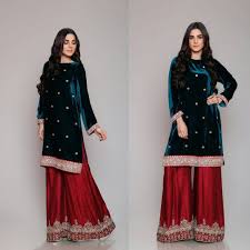 Winter Velvet Dresses Designs Latest Trends Collection 2020 Velvet Dress Designs Velvet Pakistani Dress Girls Velvet Dress