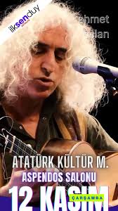 🎶✨ Ahmet Aslan Antalya’da sahnede!, 12 Kasım Salı akşamı saat 20.30’da,  büyüleyici sesi ve duygusal performansıyla Atatürk Kültür Merkezi Aspendos  Salonu’nda sahne alıyor! 🌙, Anadolu’nun derin ...