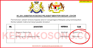 More images for alamat menteri besar johor » Jawatan Kosong Pejabat Menteri Besar Johor