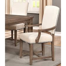 Dining chairs | arm & host chairs. Vintage French Design Upholstered Dining Arm Chairs With Nailhead Trim Set Of 2 Set Of 2 Overstock 28096825