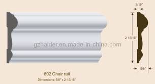 Our hardwood chair rail moulding is milling onsite at our 5 acres facility in upland, ca. China Chair Rail Mdf Wood Fiber Moulding China Mdf Chair Rail Mdf Factory