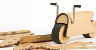 The D Bike Is A Build It Yourself Bike That S Assembled Like A Jigsaw Cardboard Design Cardboard Decor Diy Cardboard