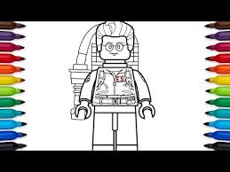 Ghostbuster coloring pages from coloring pages lego ghostbusters. How To Draw Lego Dr Egon Spengler From Ghostbusters 1984 Ø¯ÛŒØ¯Ø¦Ùˆ Dideo