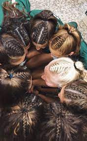 Cute Stylish Matching Braid Hairstyles With Friends Share With Your Besties Www Noruleshere Com Hair Beauty P Hair Styles Sport Hair Volleyball Hairstyles