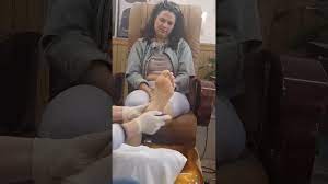 Zayda J getting a Pedicure. - YouTube