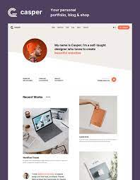 This is my first portfolio using webflow. Casper Portfolio Html5 Responsive Website Template
