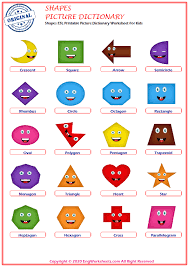 Kids will enjoy learning shapes with these preschool worksheets at kidslearningstation.com. Free Printable English Shapes Esl Worksheets Shapes Vocabulary For Kids