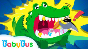 Bird Cleaning Crocodile Teeth Video Wild Animals Crocodile The Bird Learn Animals Nursery Rhymes Kids Songs Babybus Youtube