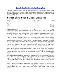 Contoh layang kangge ulang tahun. Contoh Surat Pribadi Untuk Orang Tua Dalam Bahasa Inggris Cute766