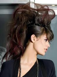 Long Hair Mohawk Style Faux Hawk Punk Glam