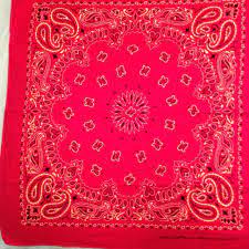 Burgundy bandana face mask with filter pocket and adjustable ear elastic made of washable 100% cotton face mask, made in usa! Best Red Gold Paisley Bandana 9 99 For Sale In Mckinney Texas For 2021