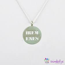 Yuvarlak Isim Kolye Urun Kodu Sm058 925 Ayar Gumus Kargo Dahil Kapida Odeme Nakit K K Whatsapp 0554 340 80 50 Ozel Ambalajinda Sadece Gumus Kolyeler Taki