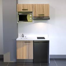 Kitchenette K02 120cm Avec Emplacement Frigo Top Hotte Et Micro Ondes Snova Bardolino Vasque A Gauche Cuisibane Small Kitchenette Kitchenette Apartment Kitchen