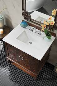A bathroom vanity that doesn't impress through its size, shape or color but which stands out in a more subtle way. 31 Palm Beach Single Bathroom Vanity