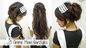 5 Anime Maid Hairstyles This Video Bills These As Anime Inspired Maid Hairstyles But I Think That These Are Cute And Fun R Hair Styles Anime Hair Anime Maid