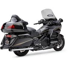Auspuffanlagen Cobra Slip On 4 Dual Cut Verchromt Fuer Honda Gl1800 Goldwing F6b 12 17