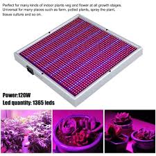 120w Led Panneau Lampe De Croissance 1365leds Rouge Bleu Grow Light Legumes Hydroponique Fleur Plante Serre Garden Plantes Achat Vente Eclairage Horticole 120w Led Panneau Lampe De C Cdiscount