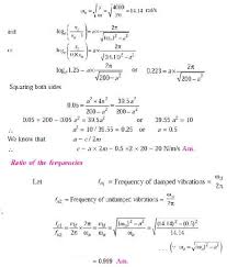 Solved Problems Single Degree Free Vibration