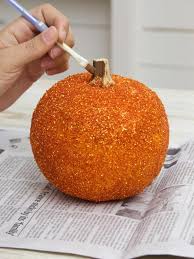 How To Make Glittered Pumpkins Hgtv