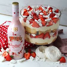 Baileys Eton Mess Trifle Cooking Tv Recipes Recipe Baileys Recipes Baileys Dessert Strawberries And Cream Recipe