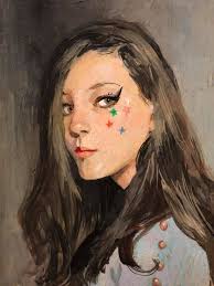 Starlet, 6x8 in., gouache