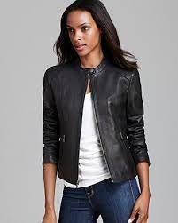 Andrew Marc Leather Jacket Zip Front Moto Women Contemporary Bloomingdale S Leather Jacket Jackets Clothes