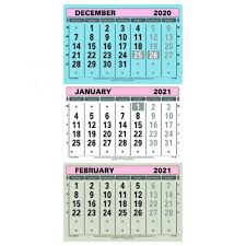 Keyboard & monitor calendar strips. At A Glance Large Wall Calendar 3 Month View 2021 Tml21 Attml21