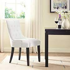 Ink+ivy lancaster wooden leather dining side chair by olliix. White Leather Dining Room Set Off 58