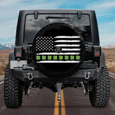 Spare Tire Cover With Irish American Design, Backup Camera Hole Tire Cover,  Car Accessories, American Irish Accessories