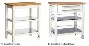 Ikea vesken trolley, 54x18x71 cm white. Stenstorp Kitchen Trolley Deluxe Ikea Hackers Ikea Kitchen Cabinets Kitchen Trolley Ikea Hack Kitchen