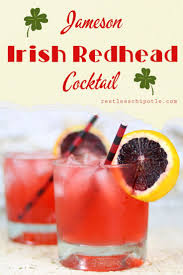 Jameson Irish Redhead Cocktail In 2020 Irish Redhead Irish Whiskey Jameson Irish Whiskey
