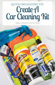 Quick Organizing Tip Create A Car Cleaning Kit Car Cleaning Kit Car Cleaning Car Cleaning Hacks