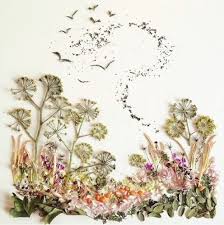 Was Fur Eine Pracht Kunst Aus Bluten Und Blattern Pflanzen Kunst Kunst Ideen Blumen Pressen