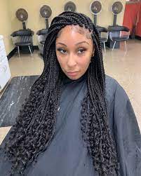 Shaina Aldridge On Instagram Goddess Braids Are A Hit Book This Awesome Look Link Is In My Bio A Goddess Box Braids Braided Hairstyles Box Braids Styling