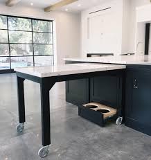 We Had A Deep Island And We Didn T Want To Waste An Inch Of It Both Sides Of The Island Have A Kitchen Island Table Kitchen Remodel Small Small Kitchen Island