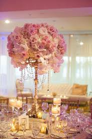 Pink And Gold Ballroom Wedding Reception Centerpiece Modwedding Gold Wedding Reception Pink Centerpieces Orchid Gold Wedding