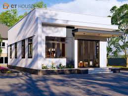 Mẫu thiết kế nhà cấp 4 giá rẻ diện tích 70m2 - CT HOUSE