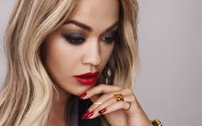 Rita ora, actress, artists, music, red lips, tatoo, white skin, black background, profile. Rita Ora 4k Wallpapers Hd Wallpapers Id 23880