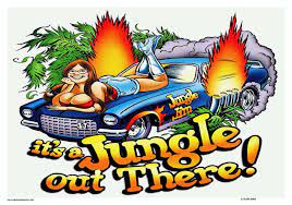 Vintage Reproduction Racing Poster Jungle Jim Pam Drag Racing - Etsy